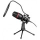 Микрофон Defender Forte GMC 300 USB Black, кабель 1.5 м, игровой стрим микрофон