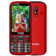 Мобільний телефон (бабусефон) Sigma mobile Comfort 50 Optima Type-C, Red, Dual Sim