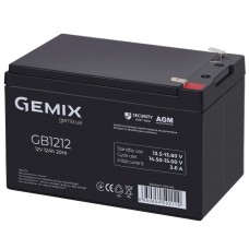 Батарея для ДБЖ 12В 12Ач Gemix GB1212 151х98х95 мм AGM