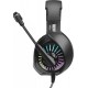 Навушники XTRIKE ME GH-890 Black, Mini jack 3.5 мм + USB, накладні, з мікрофоном, підсвічування RGB, кабель 2м