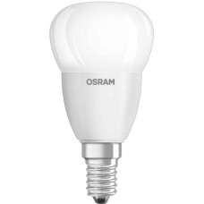 Лампа светодиодная E14, 5 Вт, 2700K, P40, Osram, 470 Лм, 220V (4058075147898)