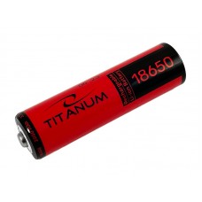 Аккумулятор 18650, 2000 mAh, Titanum, 1 шт, Li-ion, 3.7V, без защиты, Bulk