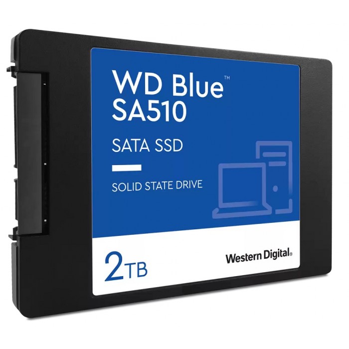 Твердотільний накопичувач 2Tb, Western Digital Blue SA510, SATA3 (WDS200T3B0A)