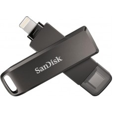 USB 3.1 Type-C / Lightning Flash Drive 256Gb, SanDisk iXpand Luxe, Grey (SDIX70N-256G-GN6NE)