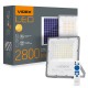 Прожектор LED, Videx, Grey, 100 Вт, 2800 Лм, сонячна панель (VL-FSO-1005)