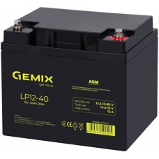 Батарея для ИБП 12В 40Aч Gemix RA12-40, AGM, ШхДхВ 170х165х197