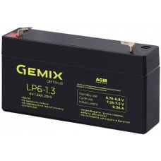 Батарея для ДБЖ 6В 1.3Ач AGM Merlion LP6-1.3, AGM, 97х25х58мм