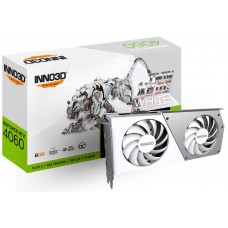 Видеокарта GeForce RTX 4060, Inno3D, TWIN X2 OC (White Edition), 8Gb GDDR6 (N40602-08D6X-173051W)