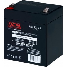 Батарея для ИБП 12В 5Ач PowerCom, PM12-5AH, ШхДхВ 90x10x101