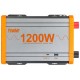Автомобільний інвертор 1200 Вт, PowMr, Grey/Orange, 12V (POW-HV1.2K-12V)