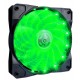 Вентилятор 120 мм, 1stPlayer A1-15LED Green LED, FDB, 3 pin/molex