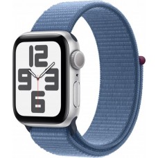 Смарт-годинник Apple Watch SE GPS (A2722), 40 мм, Silver, Winter Blue Sport Loop (MRE33QP/A)