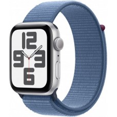 Смарт-годинник Apple Watch SE GPS (A2723), 44 мм, Silver, Winter Blue Sport Loop (MREF3QP/A)
