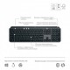Клавіатура бездротова Logitech MX Keys S, Graphite (920-011589)