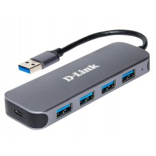 USB 3.0 концентратор D-Link DUB-1341, Black