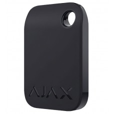 Захищений безконтактний брелок для клавіатури Ajax Tag, Black, 100 шт (000022611)