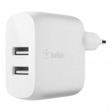 Мережевий зарядний пристрій Belkin, White, 24 Вт (WCB002VFWH)