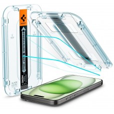 Защитное стекло для Apple iPhone 15 Plus, Spigen, 2 шт (AGL06883)