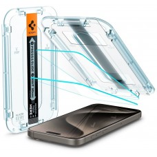 Защитное стекло для Apple iPhone 15 Pro Max, Spigen, 2 шт (AGL06872)