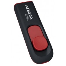 USB Flash Drive 64Gb ADATA C008, Black/Red (AC008-64G-RKD)