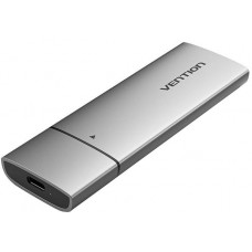 Кишеня зовнішня M.2 Vention для SSD M.2 (NVME) M-key USB Type-C 3.2 Grey (KPGH0)