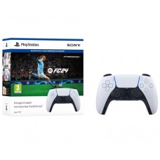 Геймпад Sony PlayStation 5 DualSense, White + игра EA Sports FC24 (ваучер) (1009369)