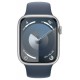 Смарт-часы Apple Watch Series 9 GPS (A2978), 41 мм, Silver, Storm Blue Sport Band (M/L) (MR913QP/A)
