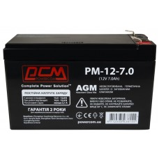 Батарея для ИБП 12В 7Ач PowerCom PM1270AGM 150х60х100 мм AGM