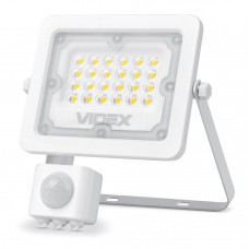Прожектор LED, Videx, White, 10 Вт, 1000 Лм, с датчиком движения и освещенности (VL-F2e105W-S)