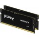 Пам'ять SO-DIMM, DDR5, 16Gb x 2 (32Gb Kit), 6000 MHz, Kingston Fury Impact (KF560S38IBK2-32)