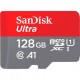 Карта пам'яті microSDXC, 128Gb, SanDisk Ultra, SD адаптер (SDSQUAB-128G-GN6MA)
