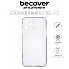 Накладка силиконовая для смартфона Xiaomi Redmi 12 4G, BeCover, Transparancy