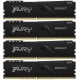 Пам'ять 32Gb x 4 (128Gb Kit) DDR4, 3600 MHz, Kingston Fury Beast, Black (KF436C18BBK4/128)
