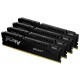 Пам'ять 32Gb x 4 (128Gb Kit) DDR5, 5200 MHz, Kingston Fury Beast, Black (KF552C40BBK4-128)