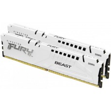 Память 16Gb x 2 (32Gb Kit) DDR5, 5600 MHz, Kingston Fury Beast, White (KF556C40BWK2-32)