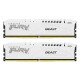 Пам'ять 16Gb x 2 (32Gb Kit) DDR5, 5200 MHz, Kingston Fury Beast, White (KF552C40BWK2-32)