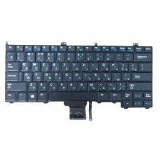 Клавіатура для ноутбука Dell Latitude E7240, E7440, Black, Ru/En (SX151125A-US)