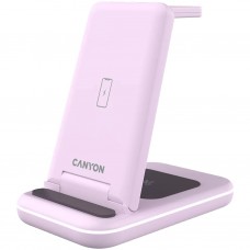 Беспроводное зарядное устройство Canyon WS-304, Iced Pink (CNS-WCS304IP)