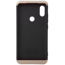Бампер для Xiaomi Redmi Note 6 Pro, Black-Gold, BeCover Super-protect Series (703079)