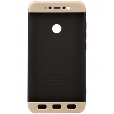 Бампер для Xiaomi Redmi Note 5A, Black-Gold, BeCover Super-protect Series (701869)