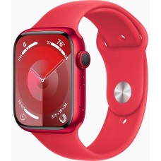 Смарт-годинник Apple Watch Series 9 GPS (A2980), 45 мм, Red, Red Sport Band (S/M) (MRXJ3QP/A)