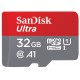 Карта памяти microSDHC, 32Gb, SanDisk Ultra, SD адаптер (SDSQUA4-032G-GN6MA)