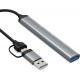 Концентратор Type-C / USB, Dynamode, Dark Grey (DM-UH-514)