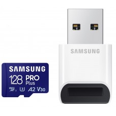 Карта памяти microSDXC, 128Gb, Samsung PRO Plus, USB Reader (MB-MD128SB/WW)
