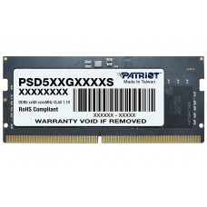 Память SO-DIMM, DDR5, 16Gb, 4800 MHz, Patriot, 1.1V, CL40 (PSD516G480081S)