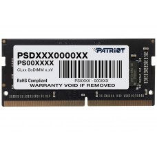 Память SO-DIMM, DDR4, 16Gb, 2400 MHz, Patriot, 1.2V, CL17 (PSD416G24002S)