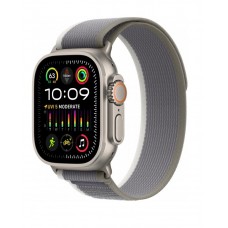Смарт-годинник Apple Watch Ultra 2 GPS + Cellular (A2986), 49 мм, Titanium, Green/Grey Trail Loop (S/M) (MRF33UL/A)