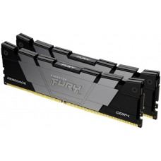 Пам'ять 16Gb x 2 (32Gb Kit) DDR4, 3200 MHz, Kingston Fury Renegade, Black (KF432C16RB12K2/32)