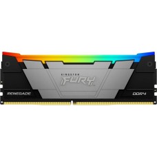 Пам'ять 16Gb DDR4, 3200 MHz, Kingston Fury Renegade RGB, Black (KF432C16RB12A/16)