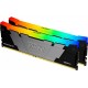Память 32Gb x 2 (64Gb Kit) DDR4, 3600 MHz, Kingston Fury Renegade RGB, Black (KF436C18RB2AK2/64)